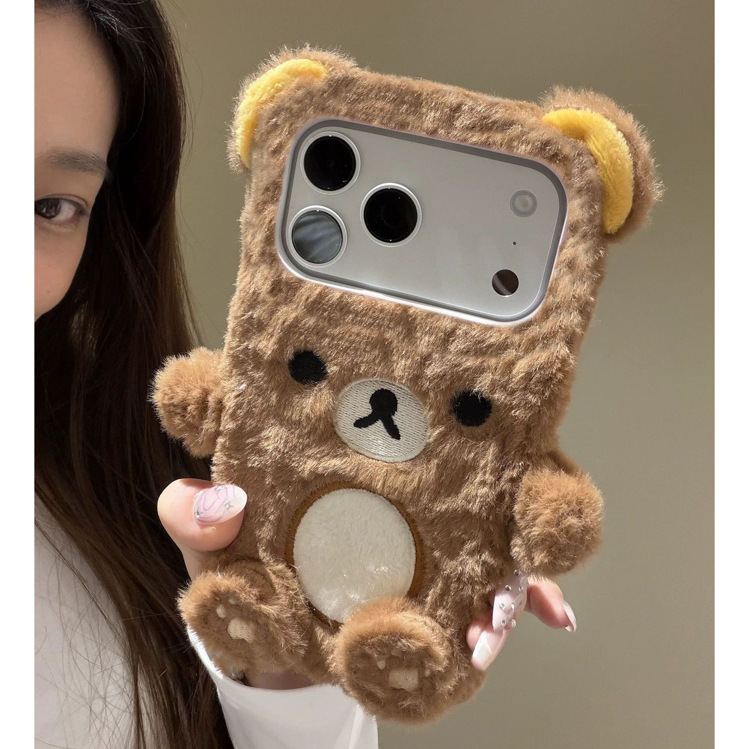 Phone Accessories Box Set - Rilakkuma for Iphone /12/13/14/15/16/17ProMax Cute Fluffy