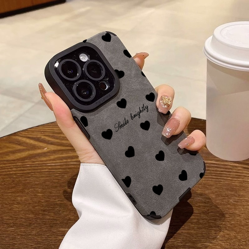 Xo Phone Accessories - New Luxury Black Love Heart Phone