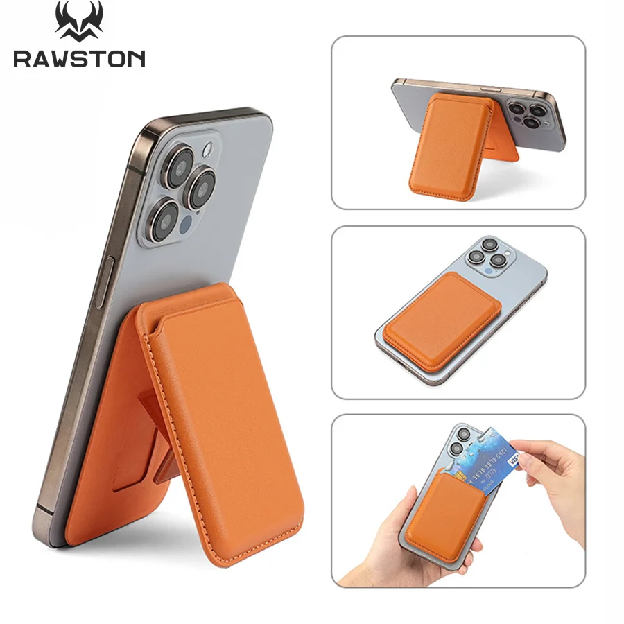Phone Accessories Crochet - Kickstand Magnetic Leather Wallet Case for