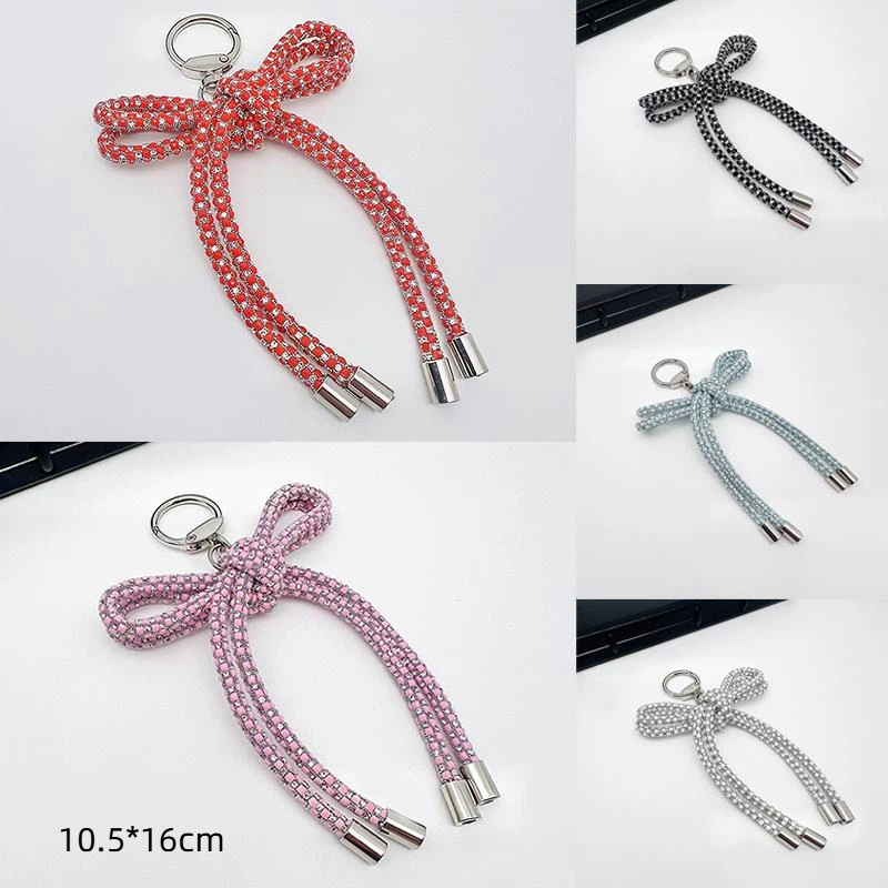 Phone Accessories Ideas - Crystal Butterfly Knot Pendant for Mobile