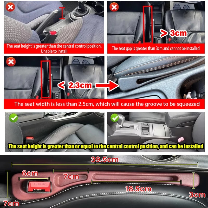 Car Seat Gap Filler Leak Proof - Phone Accessories Organizer review and price