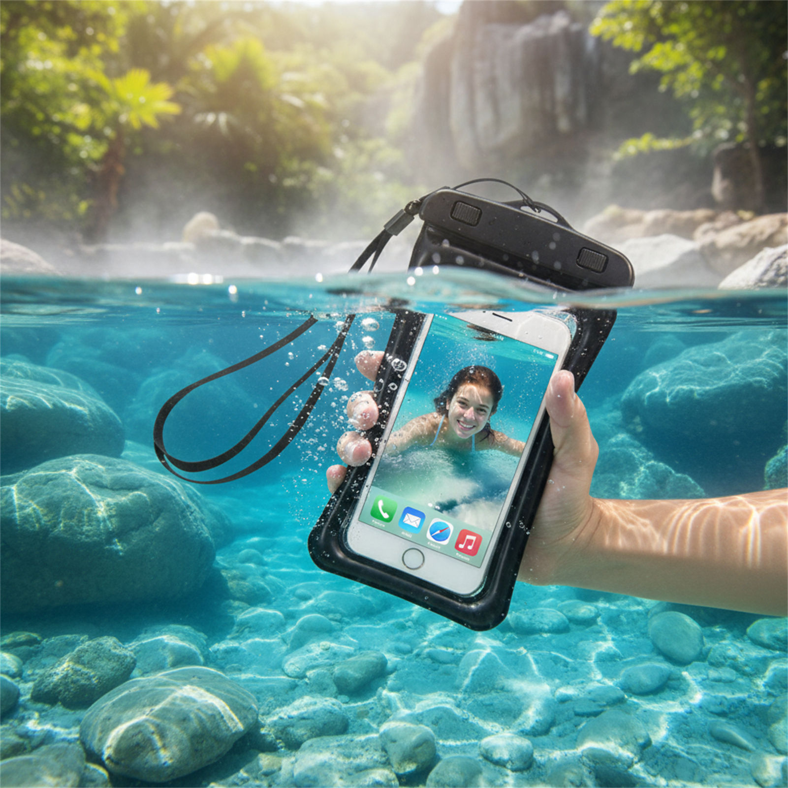 Blue Black Waterproof Phone Ba - Phone Accessories Organizer review and price