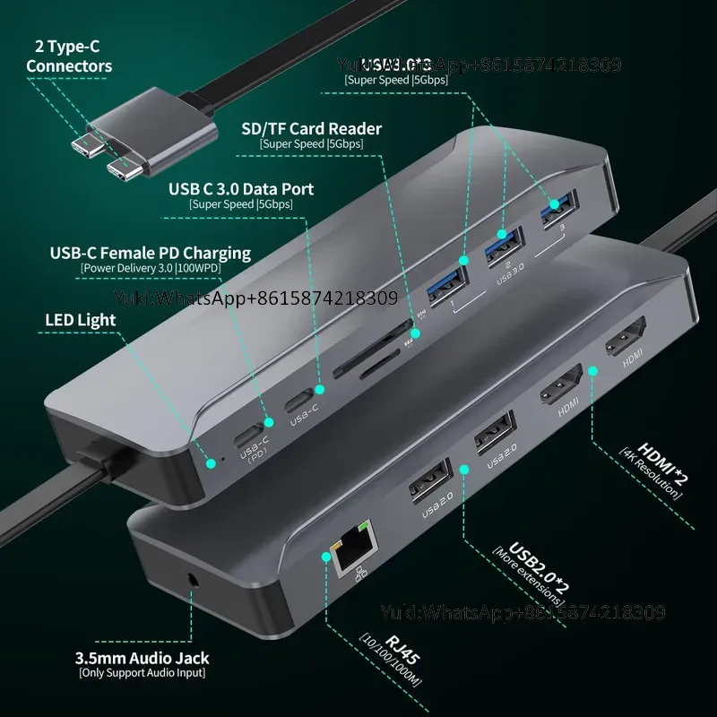 Hot Selling Dual Display Scree - Usb C Hub review and price