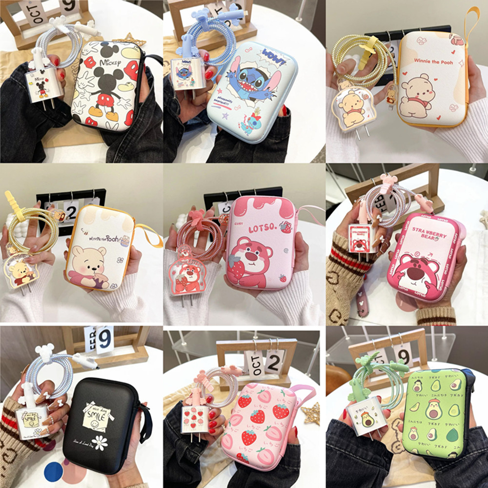 Cartoon Cable Protector for iP - Phone Accessories Box Set review and price