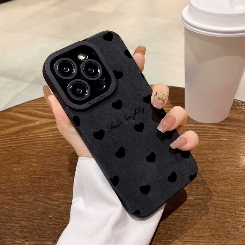 New Luxury Black Love Heart Ph - Xo Phone Accessories review and price