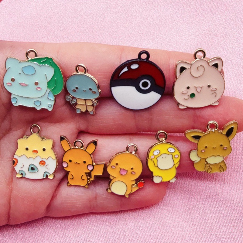 10pcs Cartoon Drip Oil Jewelry - Phone Accessories review and price