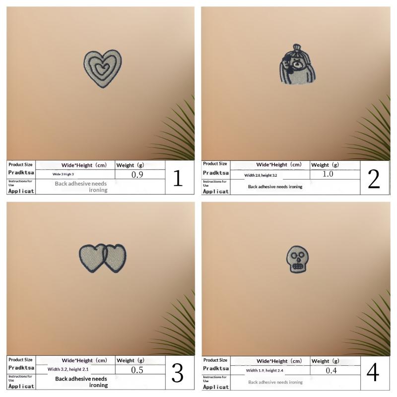 1Set Heart Cat Skull Birds Emb - Phone Accessories review and price