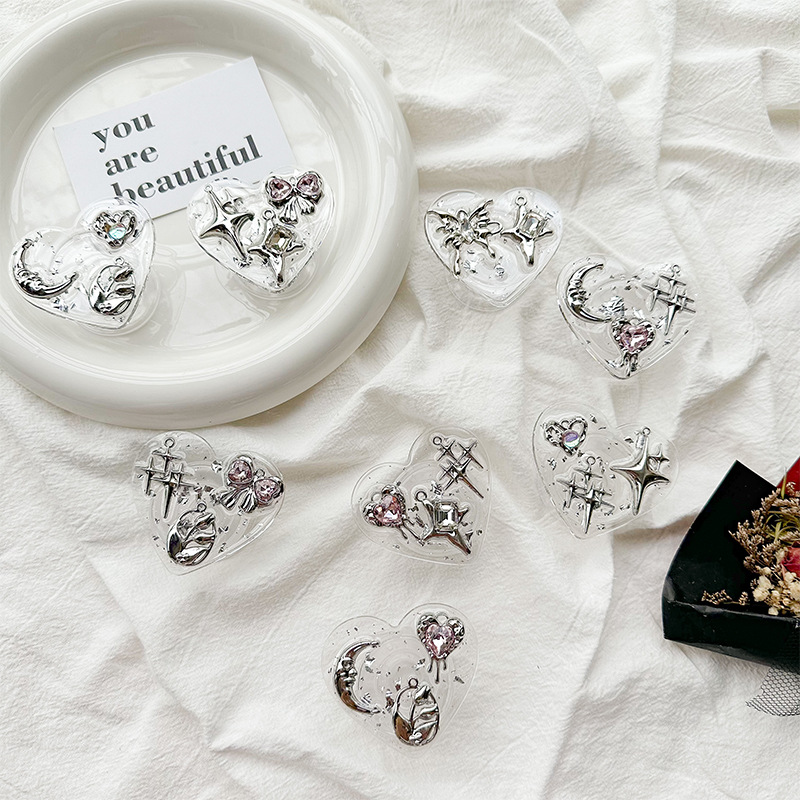 Clear Heart Phone Grip Holder  - Phone Accessories Crochet review and price