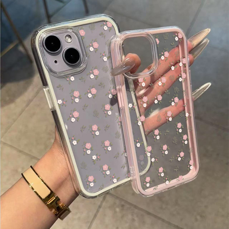 Green Leaves Pink Flower 2in1  - Xo Phone Accessories review and price