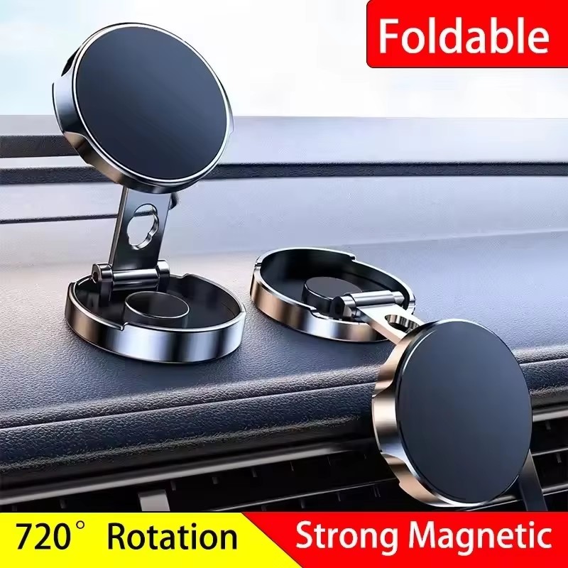 Round Folding Magnetic Car Hol - Phone Accessories Stand review and price